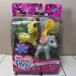 My Little Pony "Meadowbrook" G3 and Baby Pony "Flower Flash" Unopened